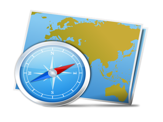 Compass With Earth