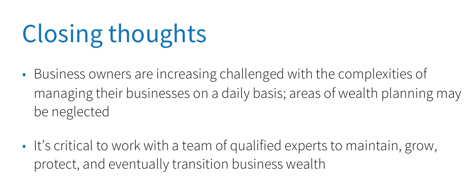 closing thoughts
