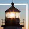 lighthouse at dusk